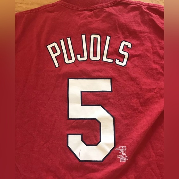 St. Louis Cardinals - Albert Pujols shirt - MEDIUM - Majestic - Mid 2000’s - MLB - Picture 8 of 10